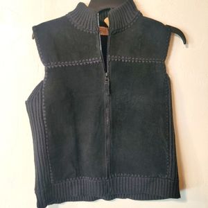 St. John’s Bay Black Leather Vest MP